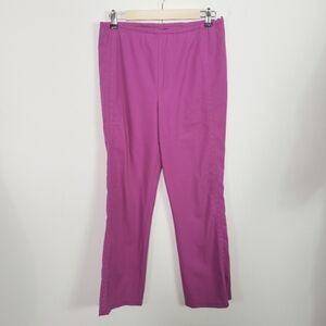 Escada purple high-waisted ankle pants Straight leg